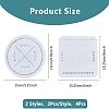 DICOSMETIC 4Pcs 2 Styles EVA Braiding Disc Disk TOOL-DC0001-19-2