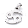 304 Stainless Steel Pendants STAS-L210-06H-P-1