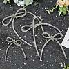 SUPERFINDINGS 4 Styles Rhinestone with Platinum Iron Brooches for Backpack Clothes JEWB-FH0001-59-4