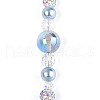 Glass and Acrylic and Imitation Pearl and Rhinestone Beads Strands MAK-T011-06G-2