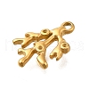 304 Stainless Steel Pendant Rhinestones Setting STAS-C119-23G-2