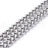 Tarnish Resistant 304 Stainless Steel Curb Chains STAS-P219-03-1