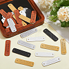Globleland 50Pcs 5 Colors PU Leather Labels FIND-GL0001-61-4