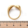 Ion Plating(IP) 304 Stainless Steel Leaf Open Cuff Rings for Women RJEW-G319-02G-4
