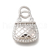 925 Sterling Silver Micro Pave Cubic Zirconia Charms STER-F059-12S-1
