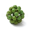 Round Woven Beads TURQ-JF-4MM-02-5