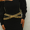 Bohemian Style Vintage Middle Eastern Iron Fringed Waist Shoulder Body Chains ZD1645-4