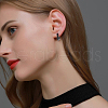 Beebeecraft 4pairs 2 Styles 304 Stainless Steel Hoop Earrings EJEW-BBC0001-44-5