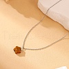 Stainless Steel Cable Chain Necklace QL5593-2-2