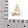 Brass Micro Pave Cubic Zirconia Pendants KK-K371-40A-G-3