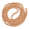 Baking Painted Pearlized Glass Pearl Round Bead Strands HY-Q330-8mm-36A-2