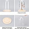 Glass Dome Cover ODIS-WH0010-41B-4