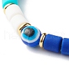 Handmade Polymer Clay Beads Stretch Bracelets BJEW-JB06486-4