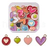 40Pcs 4 Style Alloy Enamel Charms ENAM-YW0003-07-1