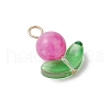 Natural Mashan Jade & Natural White Jade & Natural Quartz Pendants PALLOY-JF03402-4