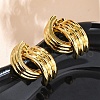 304 Stainless Steel Stud Earrings for Women EJEW-A125-75G-3