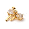 Brass Micro Pave Cubic Zirconia Pendants KK-F898-02G-2