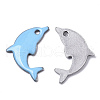 201 Stainless Steel Enamel Pendants STAS-N088-16G-2