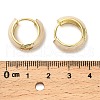 Brass Enamel Hoop Earrings EJEW-P308-04G-3