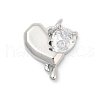 Brass Pave Cubic Zirconia Pendants KK-U062-35P-1