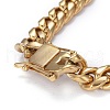 Men's 304 Stainless Steel Cuban Link Chain Bracelets BJEW-P263-B01-G-3