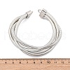 Iron Round Snake Chains BJEW-G741-02P-5