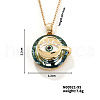 Vintage Sparkling Rhinestone Eye Pendant Necklaces NM4896-3-1