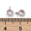 Brass Pave Cubic Zirconia Pendants KK-H204-03P-04-3
