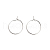 Brass Hoop Earring Findings KK-R112-038A-1