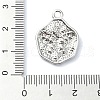 Rack Plating Alloy with Rhinestone Pendants FIND-Z051-02P-02-3