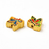 Rack Plating Alloy Beads ENAM-M048-31MG-4