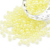 6/0 Imitation Jade Glass Seed Beads SEED-N004-006-08-1