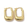 Rack Plating Brass Rectangle Thick Hoop Earrings for Women EJEW-F288-05-2