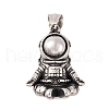 304 Stainless Steel Pendants STAS-K283-33AS-1