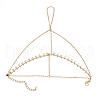 Brass Curb Chains Ring Bracelets BJEW-JB11485-2