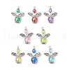 Transparent Acrylic Pendants PALLOY-JF03574-01-1