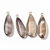 Natural Freshwater Shell Pendants X-SHEL-R047-03D-1