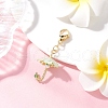 Umbrella Handmade Glass Seed Beaded & Acylic Pendant Decorations Sets HJEW-MZ00280-03-1