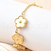 304 Stainless Steel Link Bracelets for Women BJEW-P354-03A-G-3