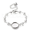 Tarnish Resistant 304 Stainless Steel Link Chain Bracelet Making STAS-L248-B-2