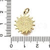 304 Stainless Steel Pave Gemstone Pendants STAS-Q337-18G-3