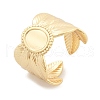 Brass Cuff Rings for Women RJEW-B119-10G-4