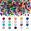Craftdady 500Pcs 20 Colors Transparent Glass Beads Strands GLAA-CD0001-14B-1