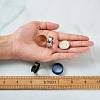 4Pcs 4 Colors Stainless Steel Grooved Finger Ring Settings STAS-TA0002-14A-6
