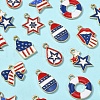 50Pcs 10 Styles Alloy Enamel Pendants ENAM-CJ0003-08-6