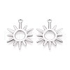 304 Stainless Steel Pendants STAS-T065-06P-1