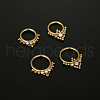 316L Surgical Stainless Steel Micro Pave Clear Cubic Zirconia Hoop Nose Rings WG1C8D8-01-3