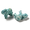 Natural Howlite Carved Elephant Beads G-Z053-02-2