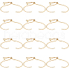 SOFPLATE 12Pcs Rack Plating Adjustable Brass Slider Bracelet Making KK-SP0001-80G-1