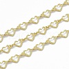 Handmade Brass Heart Link Chains CHC-F015-27G-2
